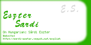 eszter sardi business card